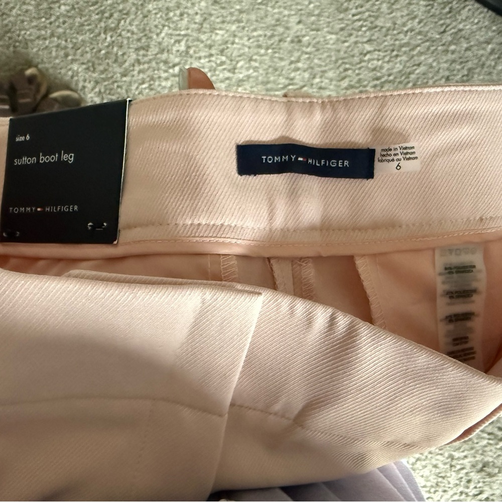 Tommy Hilfiger Light Pink Women’s Work Pants - Picture 3 of 6